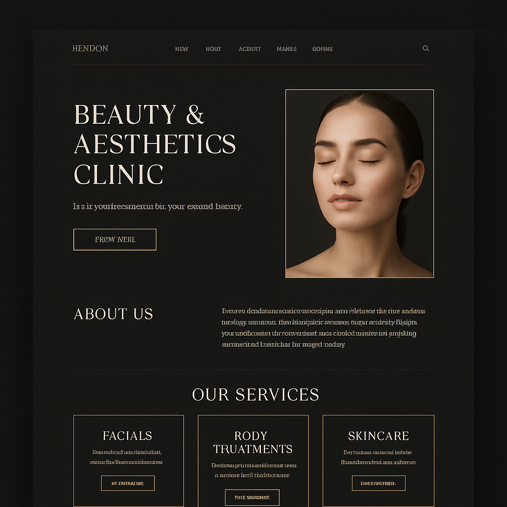 Aperçu du site Esthétique Pure